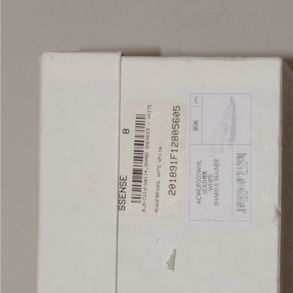 A Cold Wall Shard II Trainer Leather White Grey Mens Size 9 UK Size 8 Rare - Picture 2 of 7